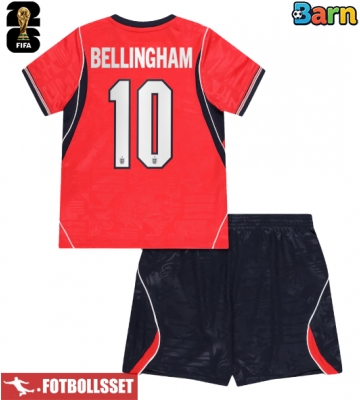 England Jude Bellingham #10 Bortatröja Barn VM 2026 Kortärmad (+ Korta byxor)